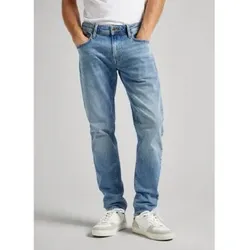 Pepe Jeans für Herren. PM207390MN5 Blaue konisch zulaufende Jeans (38/32), Lässig, Baumwolle, Denim
