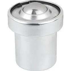 KUGELROLLE MIT FEDERELEMENTEN, FORM:C STAHL, KOMP:EDELSTAHL