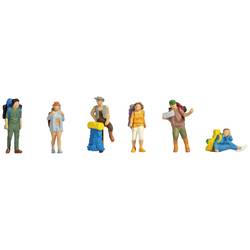 NOCH H0 Backpacker und Tramper Bemalt, Stehend, Sitzend 15247