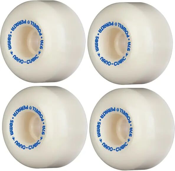 Skateboard Rollen Powell Peralta Nano-Cubic 97A (58mm - Weiß)