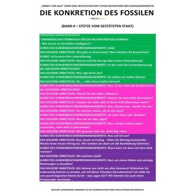 Die Konkretion des Fossilen / die Konkretion des Fossilen – „arbeit für Alle“ Oder eine Institution der Toten Metaphern der Sozialdemokratie (bd 2/6),