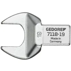 Gedore, Drehmomentschlüssel, 7118-17 Einsteckmaulschlüssel SE 14x18 17 mm (1/4")