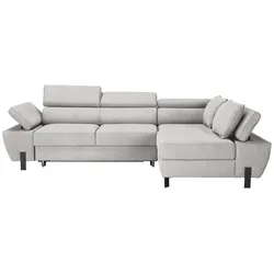 Ecksofa Molina Mini Silberfarben