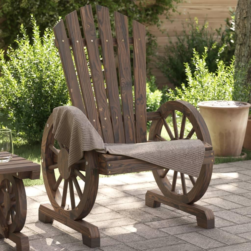 Adirondack-Gartenstuhl aus massivem Tannenholz, Gartensessel, Campingstuhl, Terrassenstuhl, Gartenmöbel, Balkonstuhl