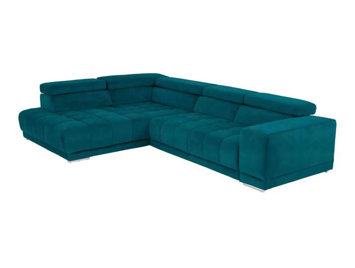 Ecksofa Selinda Basic Polipol / Farbe: Petrol / Material: Stoff Basic