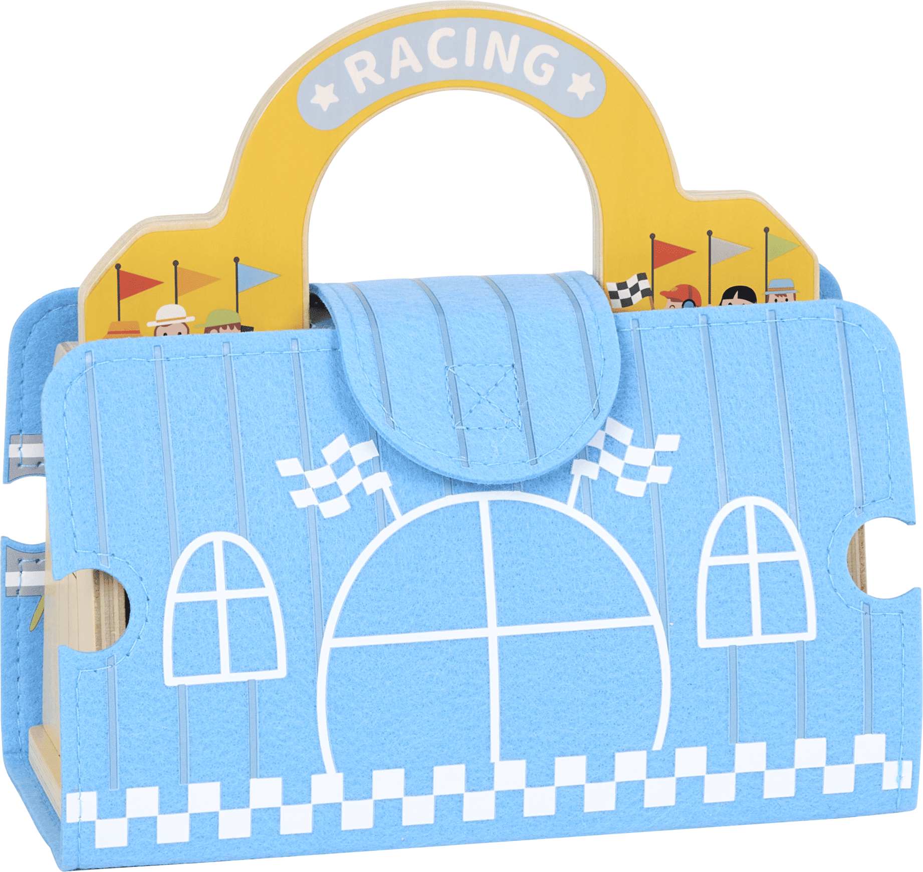 Racing Playset by Lennies Toys - Designed for Imaginative Vehicle Play - Ages 3 and Up