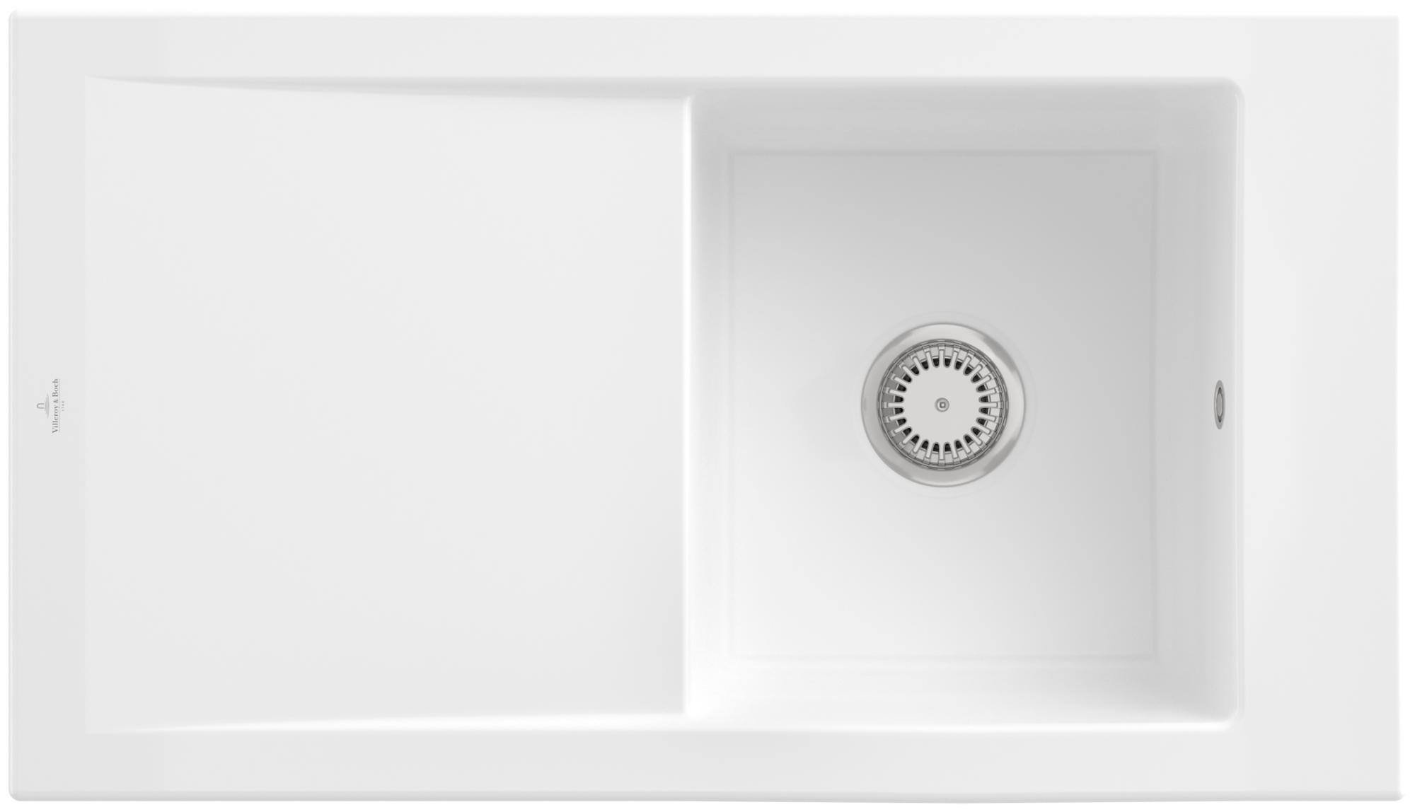 Villeroy & Boch Keramikspüle 330701KG, Timeline 50 Einbauspüle - inkl.