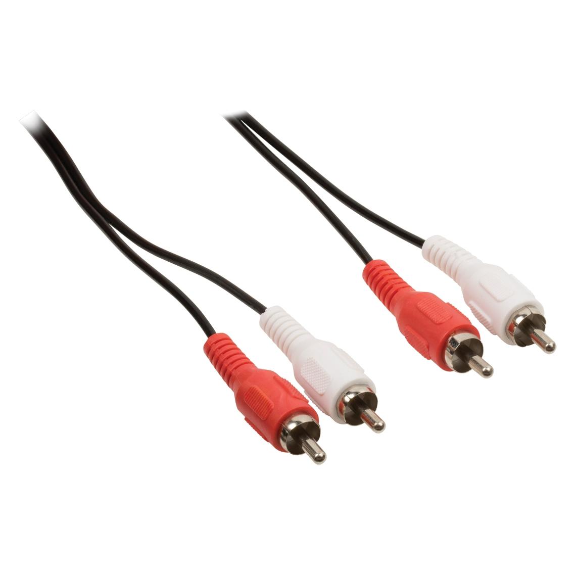 Valueline Stereo audio kabel 2x CINCH - 2x CINCH černá / Audio kabel / 10 m (10 m, Cinch Kabel) (VLAP24200B100)