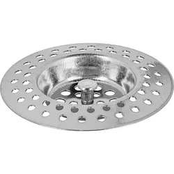 Abfluss-Sieb aus Edelstahl Dusch- u. BW Ablaufventil 1 1/2'' oberer Ø = 70 mm