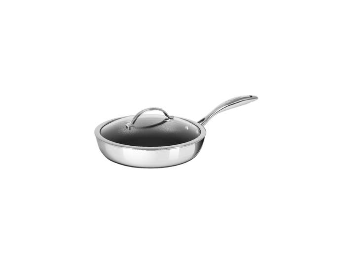 Premium Schmorpfanne „HaptIQ“ inkl. Deckel Silber, Schwarz SCANPAN