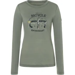 Super Natural, Damen, Funktionsshirt, Bike Enthusiast (M), Grün