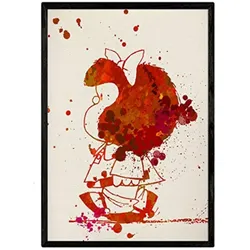 POSTER Mafalda Aquarell 30X40cm Schwarzer Rahmen