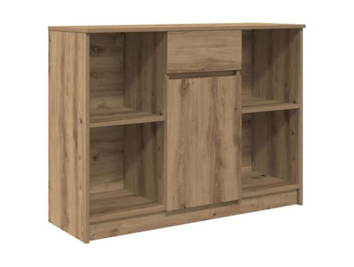 Roanoer Sideboard mit Schublade Artisan-Eiche 101x35x76 cm Holzwerkstoff Flexibler Aufbewahrungsschrank für Wohnzimmer und Schlafzimmer mit beidseitig montierbarer Tür und Schublade.