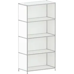 viasit Aktenregal »System 4« breit 4 OH weiß, 77.9x155.6x40.4 cm
