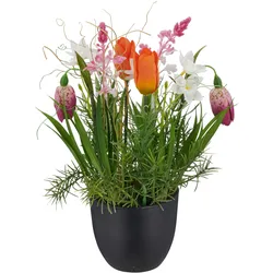 Kunstblume Frühlingsmix (DH 20x27 cm) - bunt - DH 20x27 cm