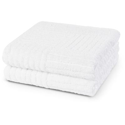 Handtücher ROSS "CARRE", weiß, B:50cm L:100cm, Frottier, Frottier, Handtücher, 100% Baumwolle, Rippenstruktur, große Farbauswahl