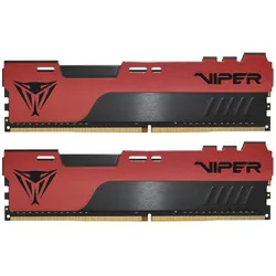Patriot Viper Elite PVE2464G320C8K Speichermodul GB DDR4 (2 x 32GB, 3200 MHz, DDR4-RAM, DIMM), RAM, Schwarz, Rot