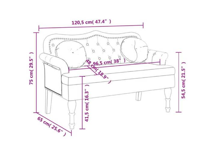 Solde 2026 Banc élégant confort/banc d'entrée Gris - Banc avec coussins Gris clair 120 5x65x75cm Velours 17.9 Kg 61810861