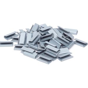 WIHEDÜ Verschlusshülsen 76/16, 590.406, 1000 Stück, für 16mm PP-Umreifungsband, verzinkt, genoppt