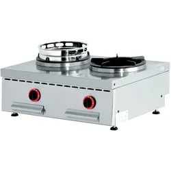 Gas Wok Tischmodell, 2 Brenner (2x 13 kW) (WGX2-8/T)