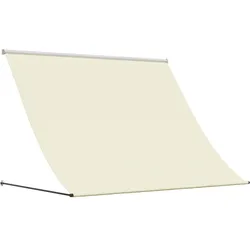 vidaXL Markise Einziehbar Creme 200x150 cm Stoff und Stahl