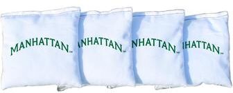 Skip's Garage Manhattan Jaspers White Cornhole Bags