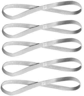 Uplift Picks Non Slip Candy Color Sports Headbands gray (5 Pcs)