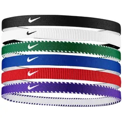 6er Pack NIKE Flex Classic Haarbänder 475 - game royal/university red/white