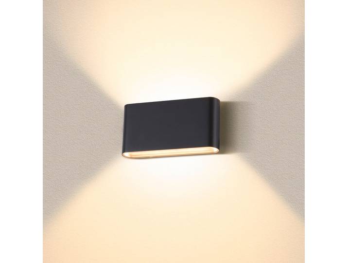 Oval 18 LED Außenwandleuchte IP65 Black - SLV - Modern - Metall - Mehrflammig