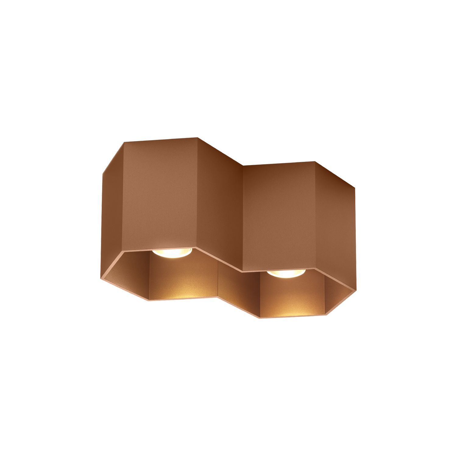 Wever & Ducré LED-Downlight HEXO CEILING SURF 2.0 - 2700K PKupfer 2700K 186658P3 5404037315383