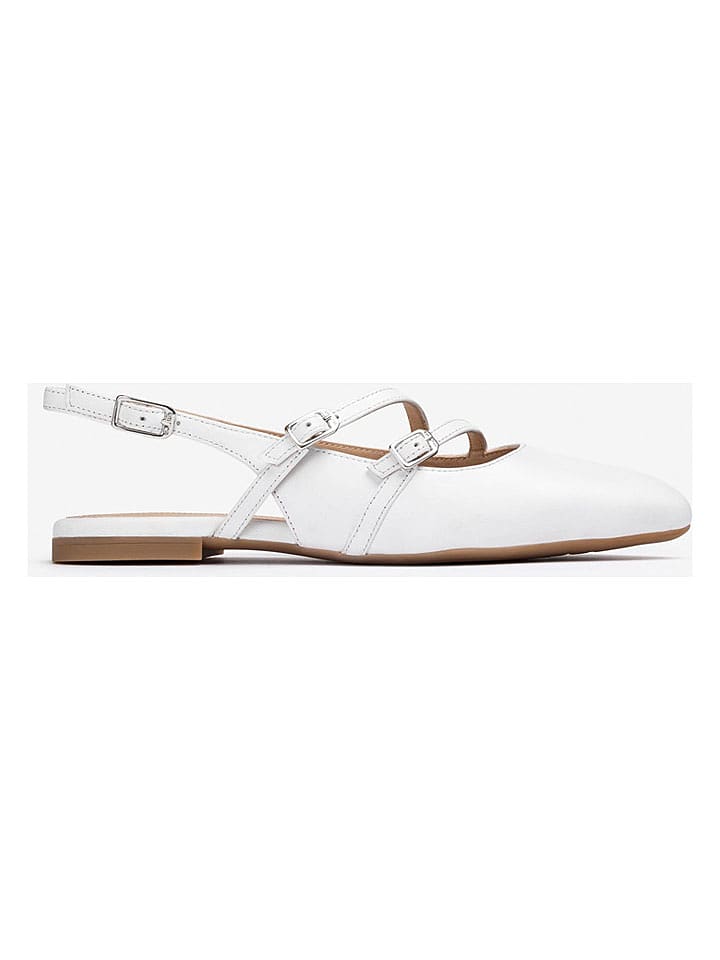 Unisa Leder-Ballerinas in Weiß - 37