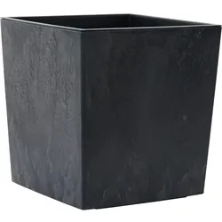 Siena Garden Pflanzgefäße NIZZA STONE schwarz Betonoptik, 30 x 31 cm