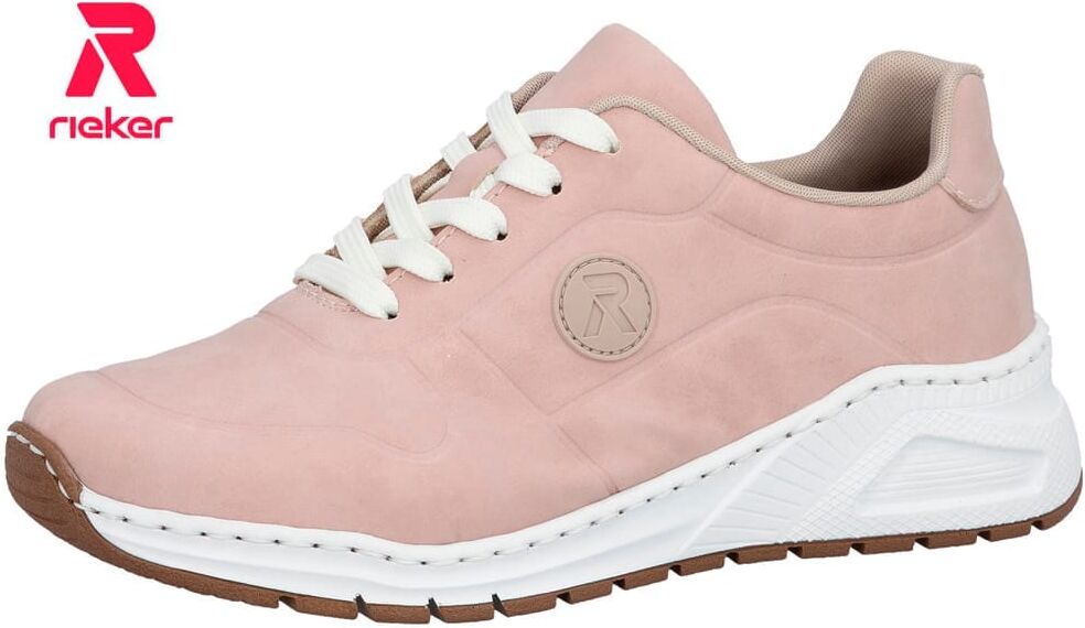 Sneaker RIEKER, Damen, Gr. 38, rosa (hortensie), Lederimitat, Schuhe Sneaker