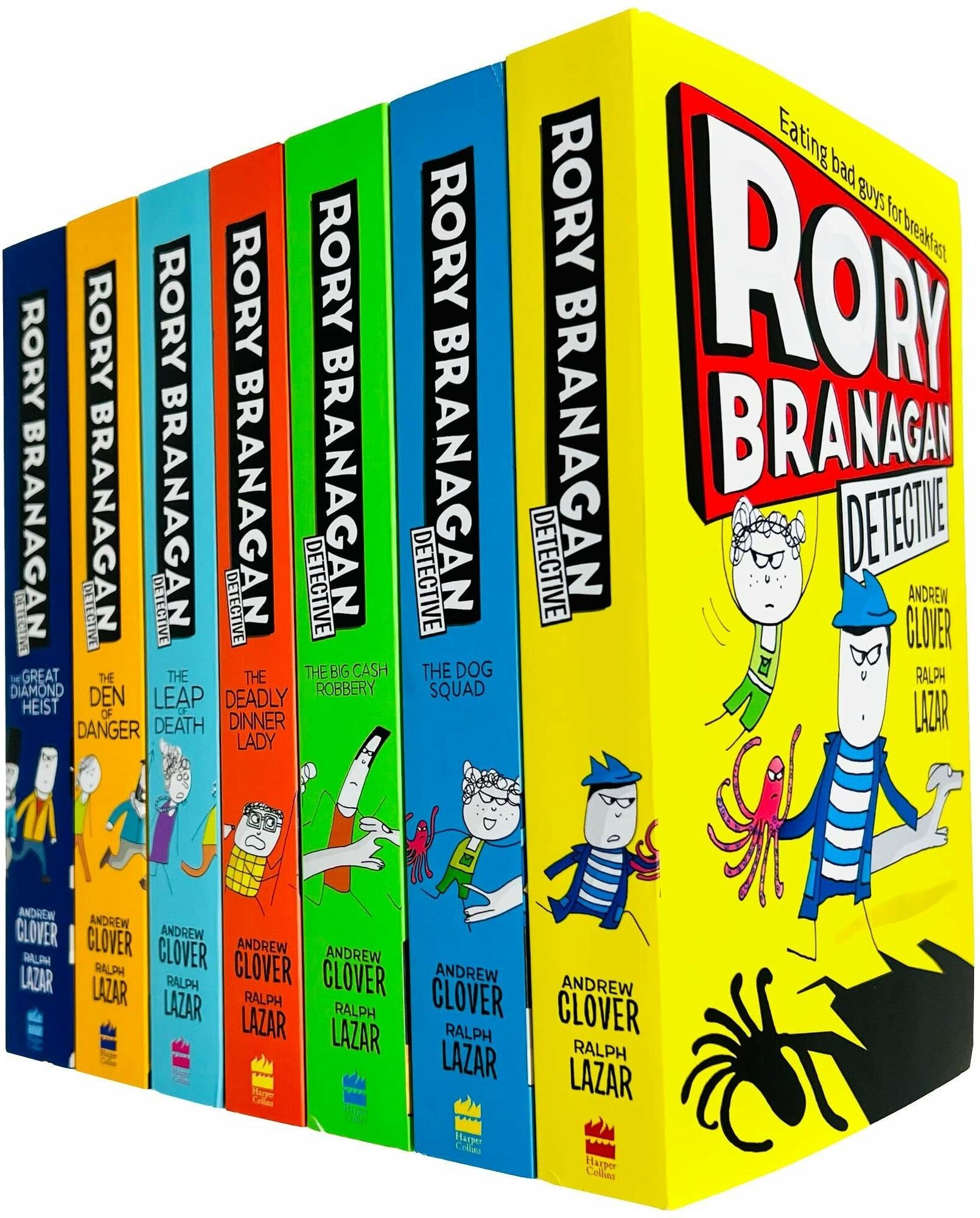 HARPERCOLLINS Rory Branagan Detective Series Books 1–7 Collection Set by Andrew Clover – Mystery Adventure Collection for Kids