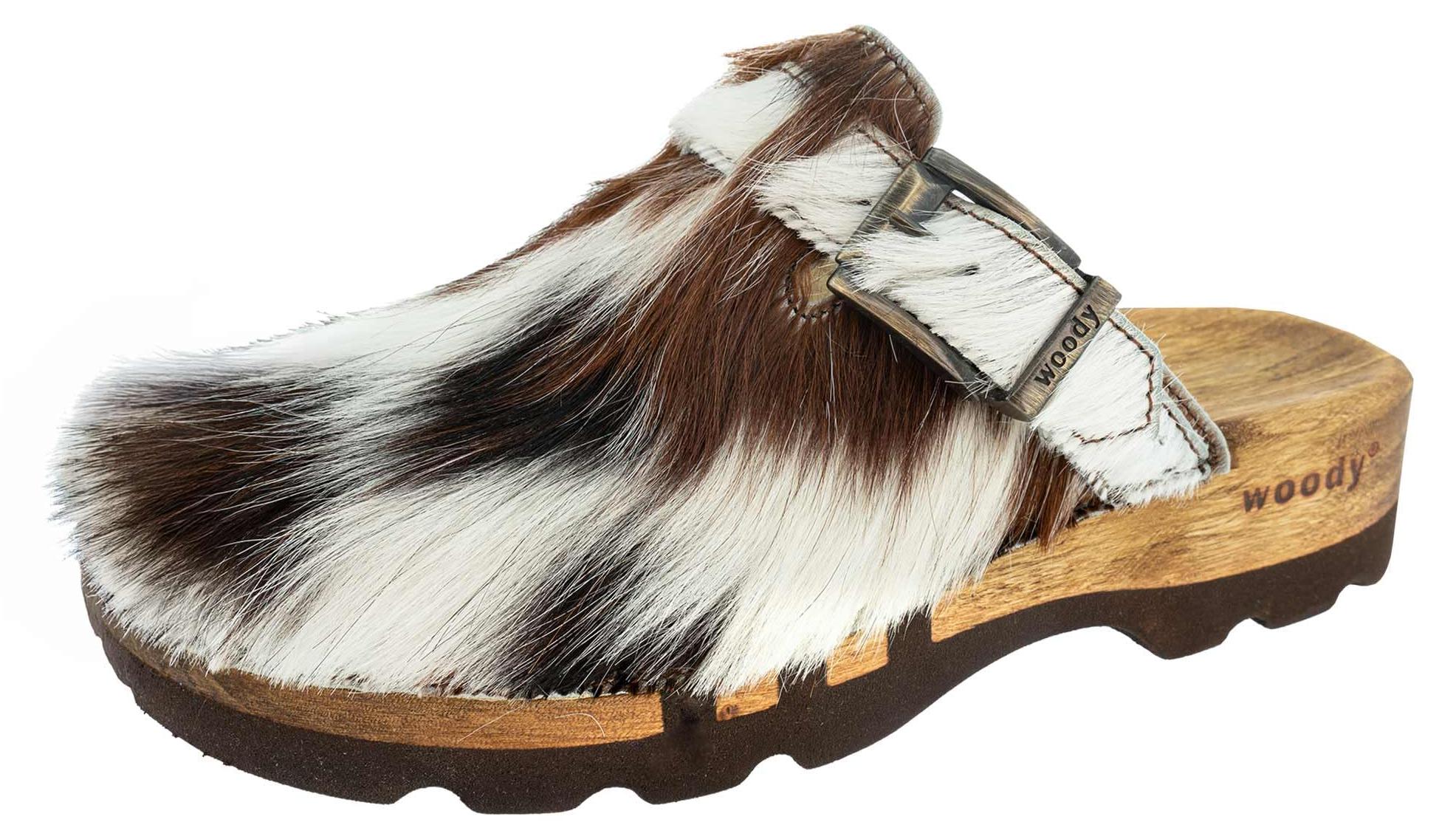 Woody Herren Lukas Fell Clog, Fell Natur, Größe 45