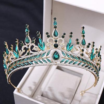 Luxuriöse barocke Kristall-Braut-Diademe, Strass-Krone, Braut-Diadem, Hochzeit, Haarschmuck für Damen-Modeschmuck