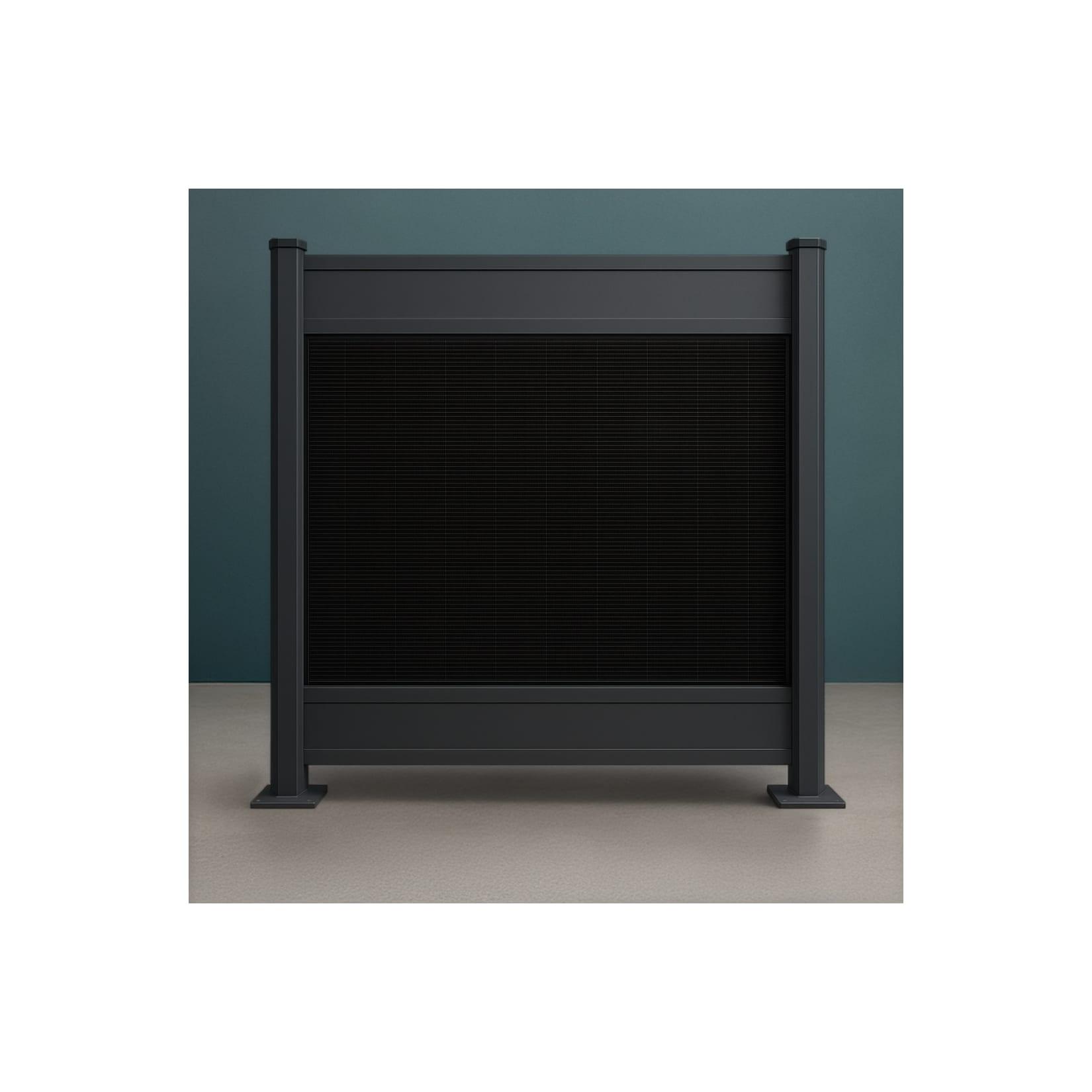 PV Zaun Style Sichtschutzzaun Solarzaun Zaunfeld 1912 x 1850 mm Basis