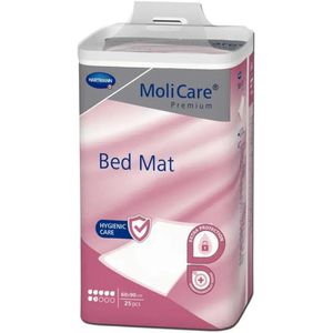 MoliCare Inkontinenzunterlagen Premium Bed Mat, Einweg, 60 x 90 cm, Aufnahme ca. 1241 ml, wasserfest, 25 Stück