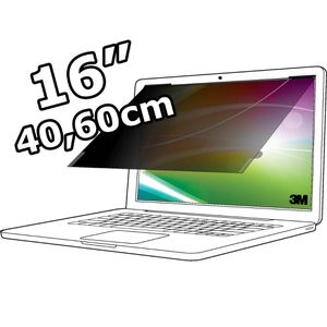 3M Blickschutzfilter Bright Screen, BPNAP004, für 16 Zoll / 16:10 Laptops, mit Blaulichtfilter