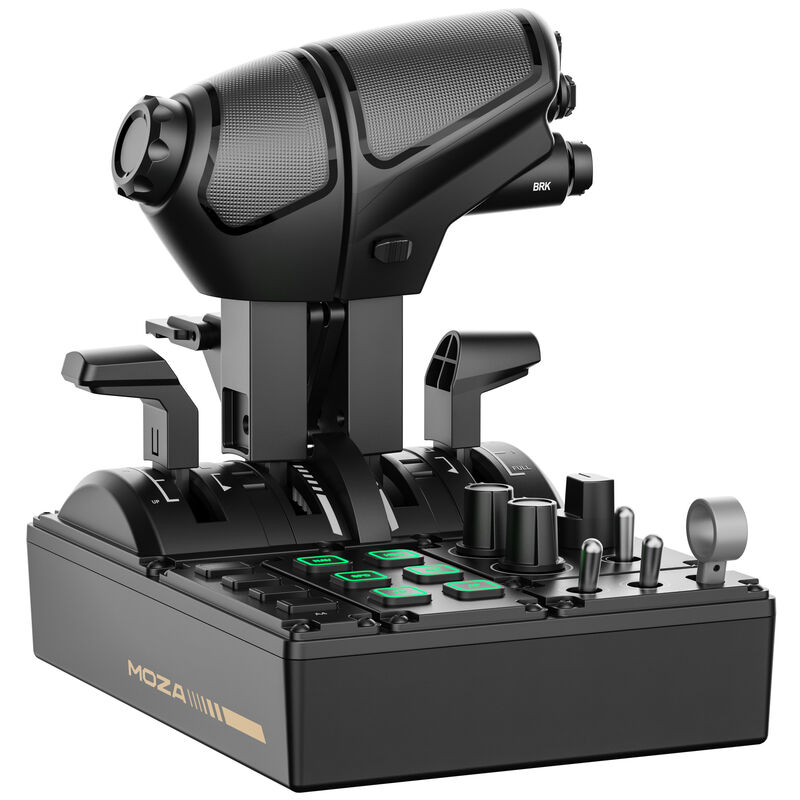 MOZA MTQ Throttle Quadrant, modulares Schubregler-Panel, RGB - schwarz