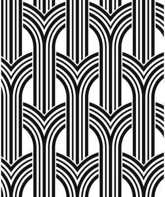 NextWall Geometric Arches Peel and Stick Wallpaper