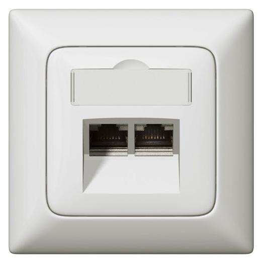 Legrand Abdeckung RJ45 Rutenbeck 776758 Creo ultraweiss UW (776758)