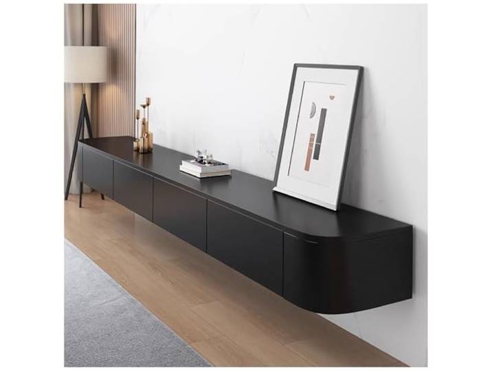 KSYGINXD 180cm Schwebender TV-Schrank, Wandmontiertes TV-Regal, Stehendes Oder Hängendes TV-Lowboard, Entertainment-Center-Medienkonsole Für Das Wohnzimmer
