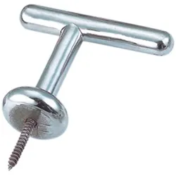 Kleiderhaken mit Holzgewinde, A2, 40mm