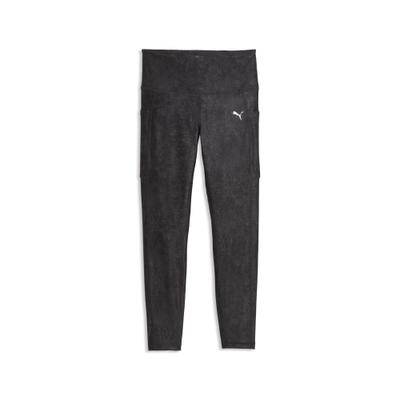 Trainingstights PUMA "Run Velocity Bedruckte Leggings Damen", Damen, Gr. L, Normalgrößen, schwarz, Obermaterial: 23% Elasthan, 77% Polyester. Taschenfutter: 13% Elasthan, 87% Polyester, bedruckt, eng, Hosen