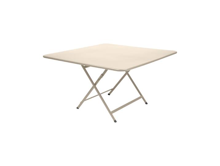 Fermob - Table carrée Caractère - Beige - Acier laqué