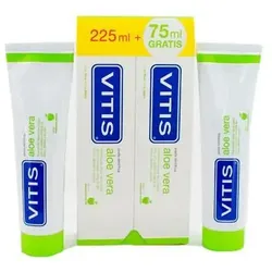 Vitis Duplo Aloe Vera Toothpaste Apple Flavor  2X150ml +75ml Free
