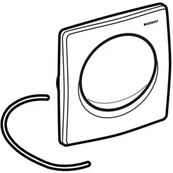 Geberit UR BetPl., pneumatisch 241319111 Design Samba, Kunststoff, weiß