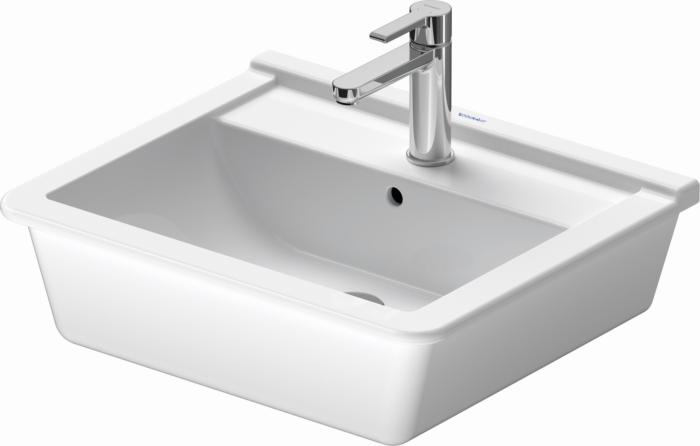 Duravit Starck 3 Einbauwaschtisch 0302560000 56 x 46 cm, weiß, Einbau von oben