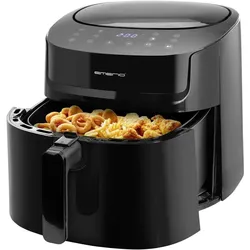 Emerio Heissluftfritteuse, Smart Fryer, Fritteuse, Schwarz